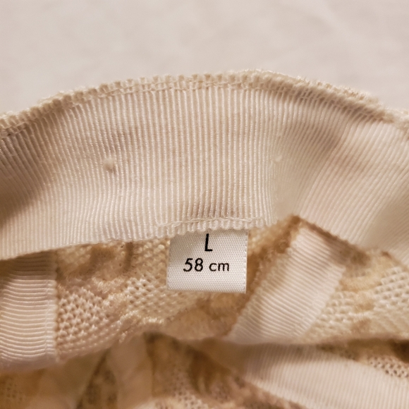 Auth Gucci Lace Embroidered Baseball Hat Size L - Picture 10 of 16